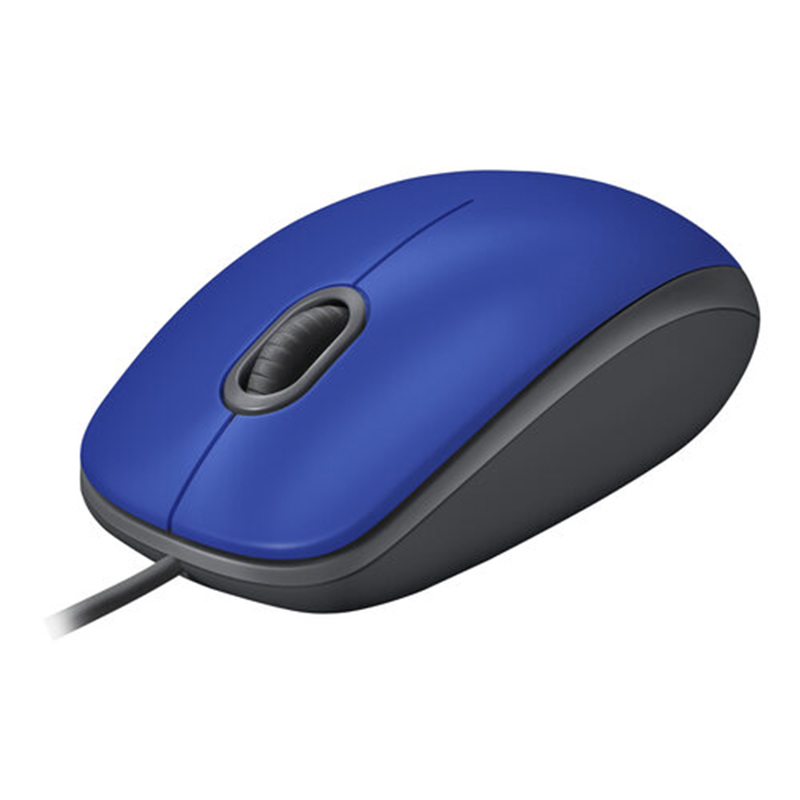 Mouse Logitech Alambrico M110 Azul