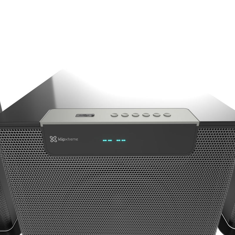 Barra De Sonido 2.1 Klip Xtreme Zynk 200Watts Bluetooth-Usb-Aux-Optica