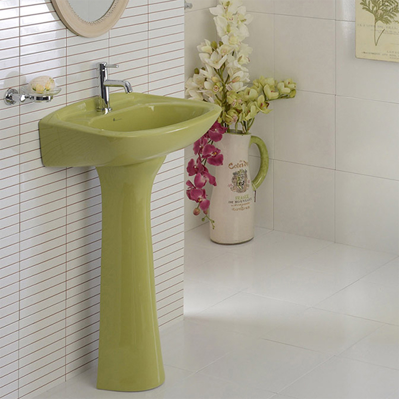 Lavabo Ferrara Verde con Pedestal