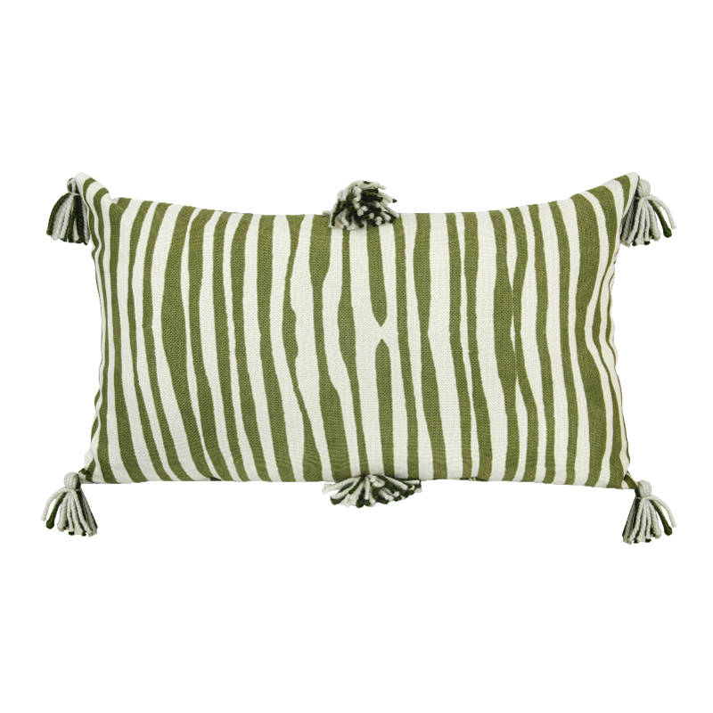 Cojín Verde Zebra 30x50cm