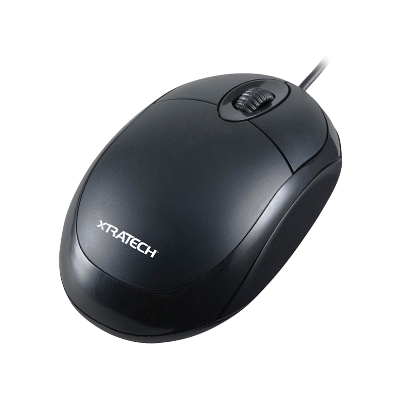 MOUSE XTRATECH ALAMBRICO USB NEGRO