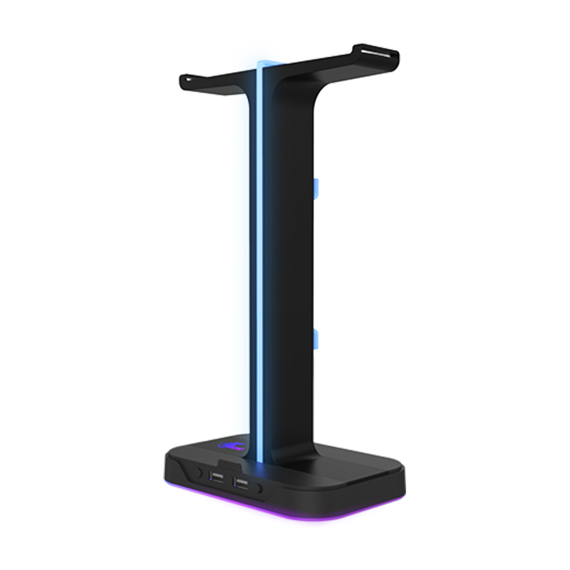 SOPORTE PARA AUDIFONOS XTECH INCLUYE 2 PUERTOS USB - RGB