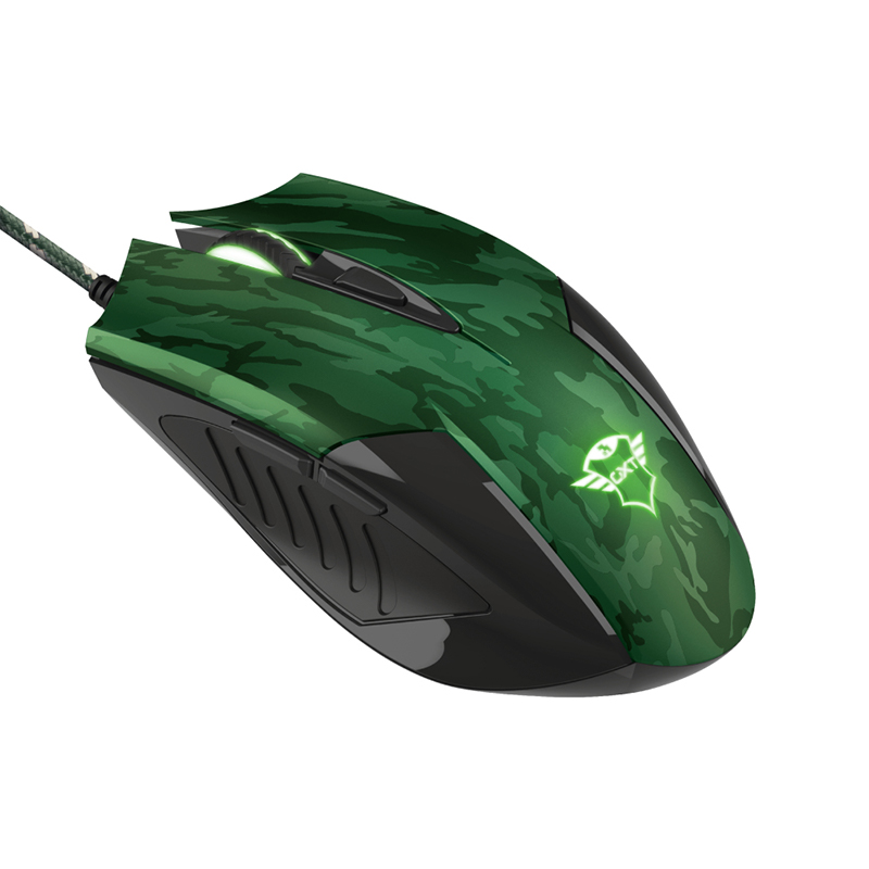COMBO GAMING TRUST 23611 / RIXA / MOUSE 6 BOTONES (800-3200DPI) & PAD MOUSE 22 X 30CM / CAMUFLAJE