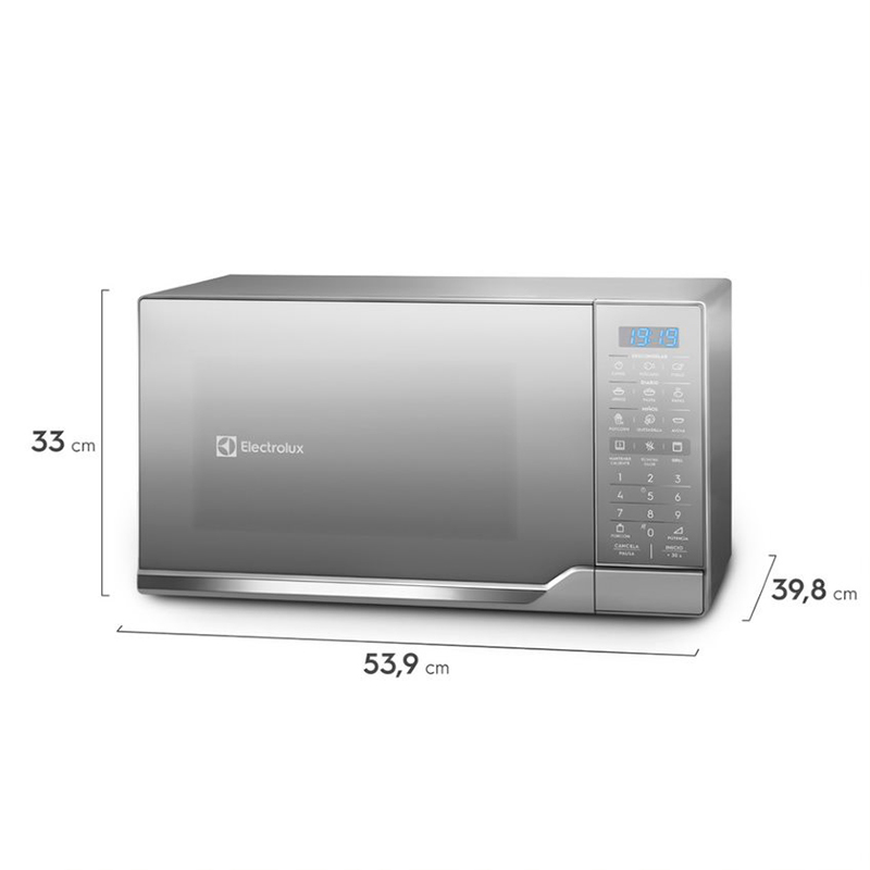 Microondas de 30 Litros con Grill EMDO30G3GSEUG Silver Electrolux