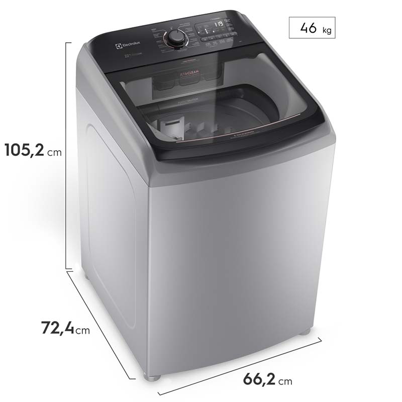Lavadora Carga Superior LS22I Premium Care Impeller 22kg Silver Electrolux