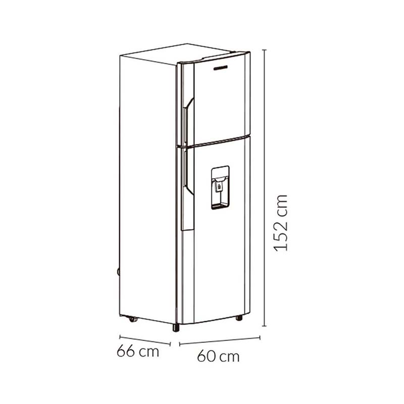 Refrigeradora CR 249 Litros Titanium No Frost Challenger