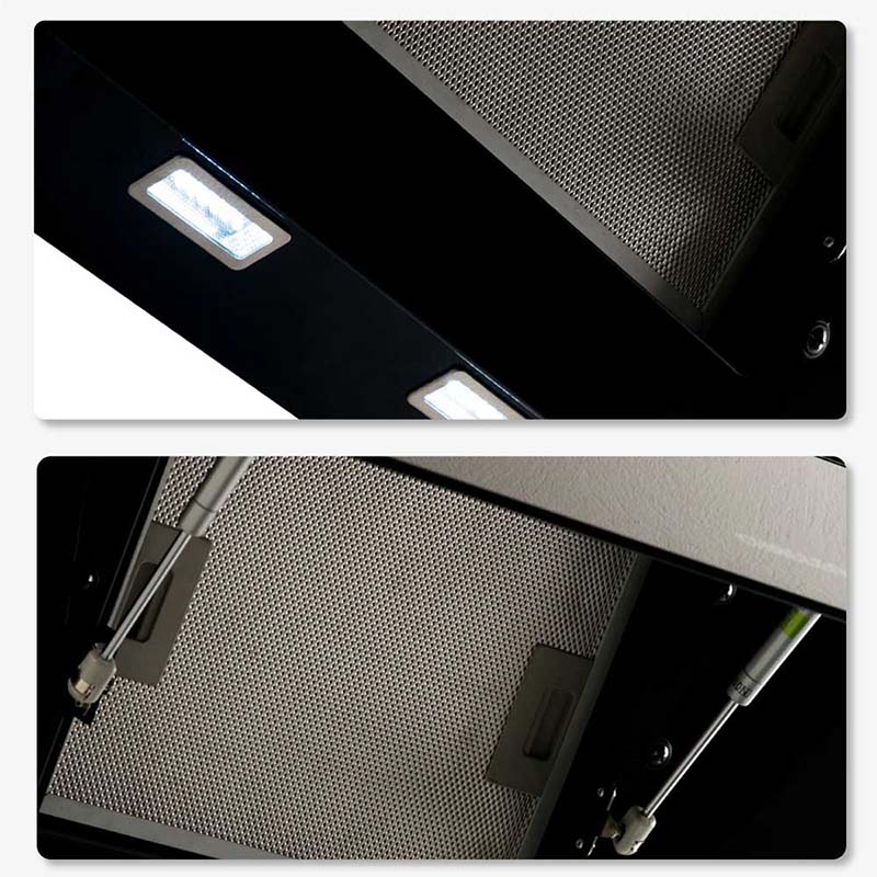 Campana Cristal Negro 60cm 3 Velocidades - CX 4964 Challenger