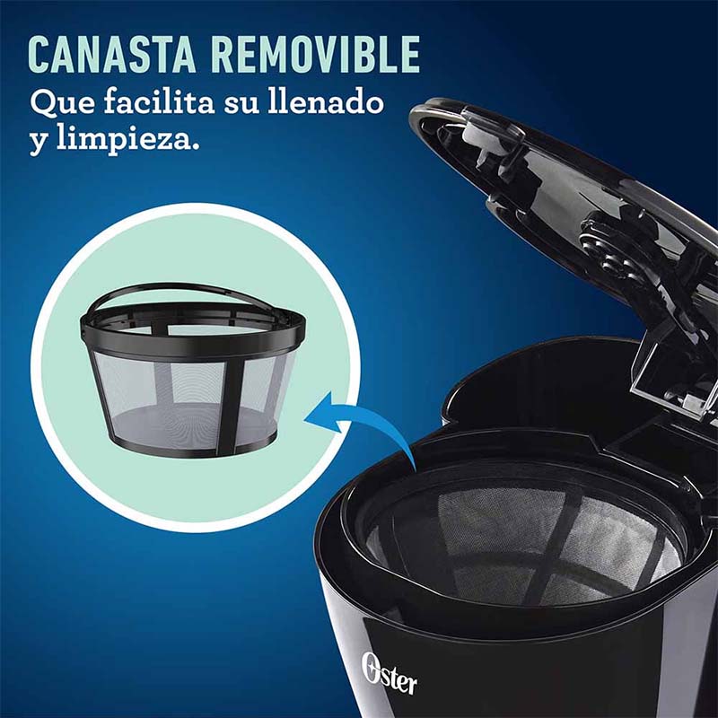 Cafetera 5 Tazas Filtro Permanente Oster