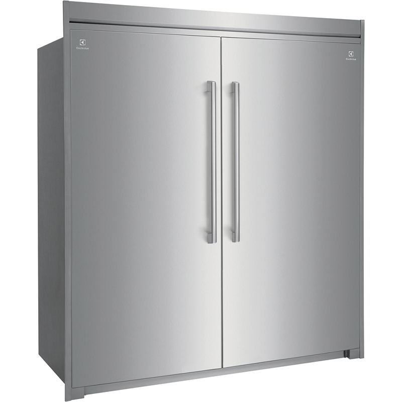 Combo Twin Congelador Refrigerador Trimkit Silver Electrolux 