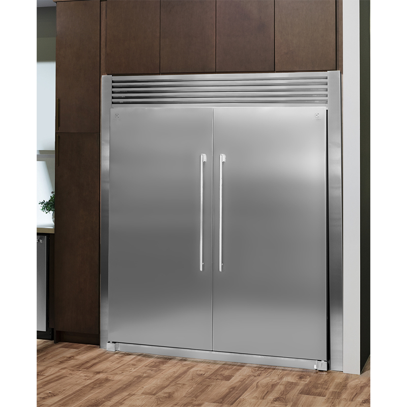 Combo Twin Congelador Refrigerador Trimkit Silver Electrolux 