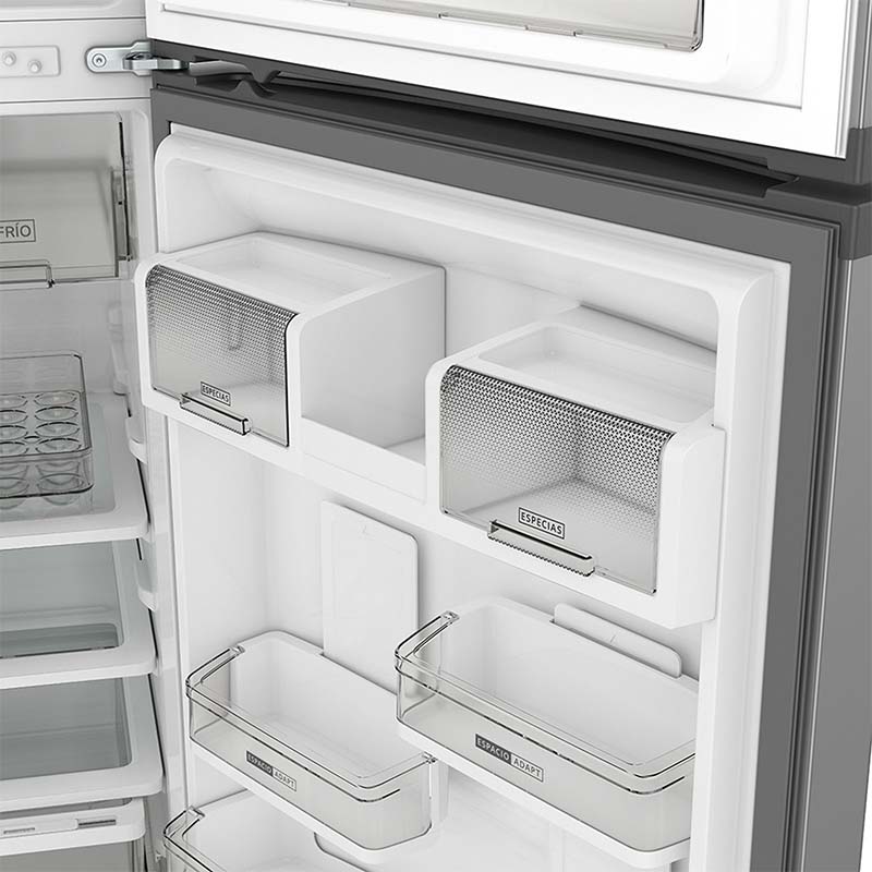 Refrigerador 492 Litros Top Mount Xpert Inverter Acero Inoxidable Antifingerprint Whirlpool
