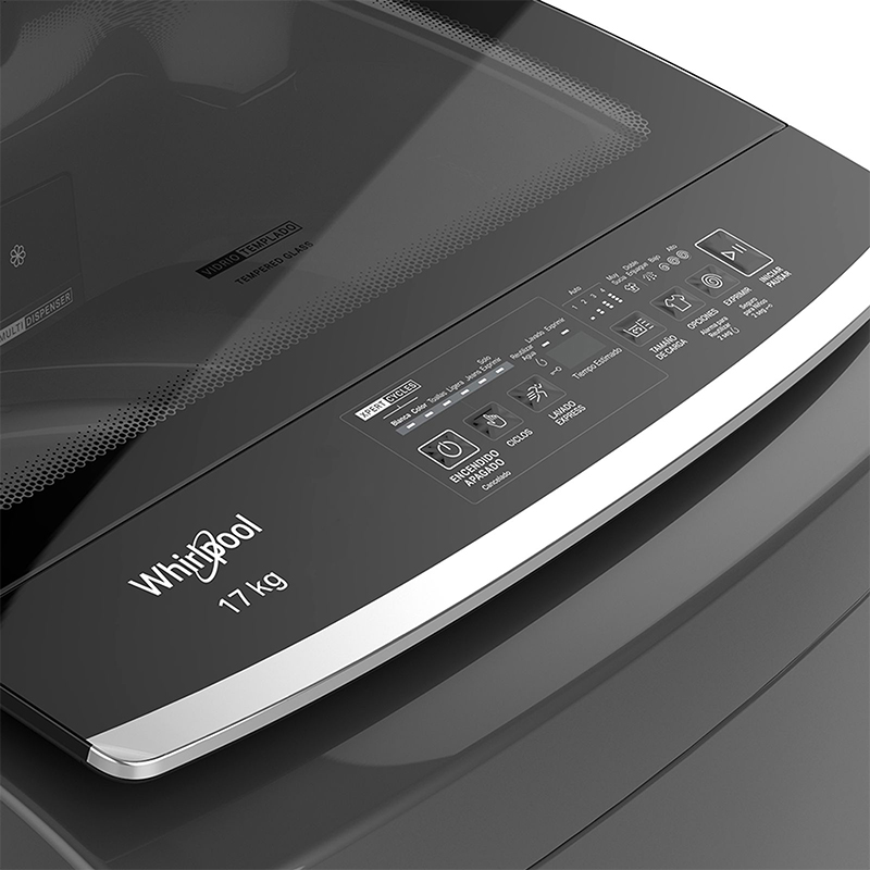 Lavadora  17Kg Negra de Carga Superior  WW17KTAHLA Whirlpool 