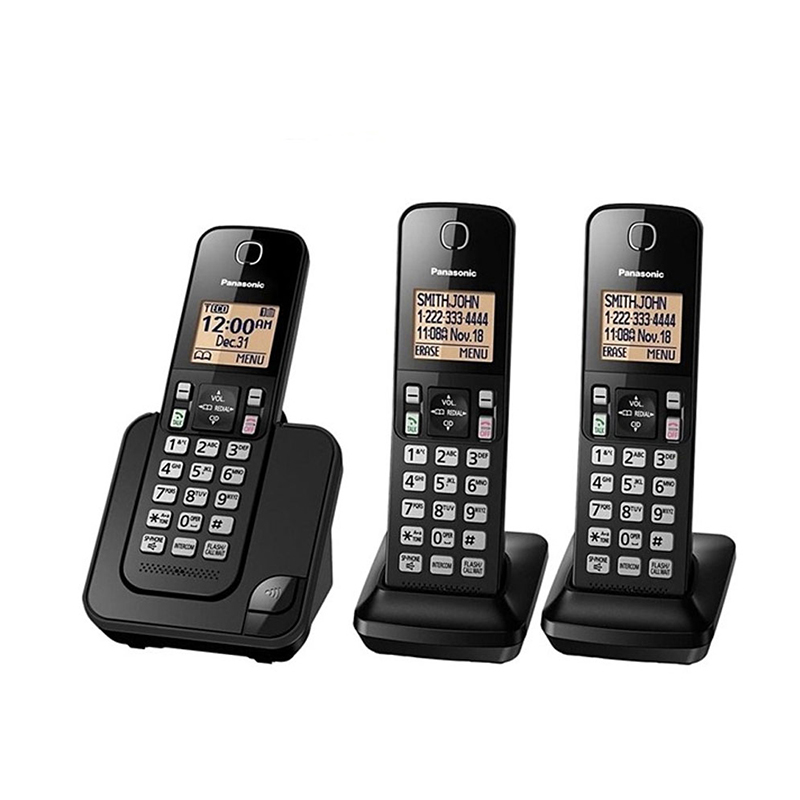 Teléfono Panasonic Inalámbrico 3x1 Negro 