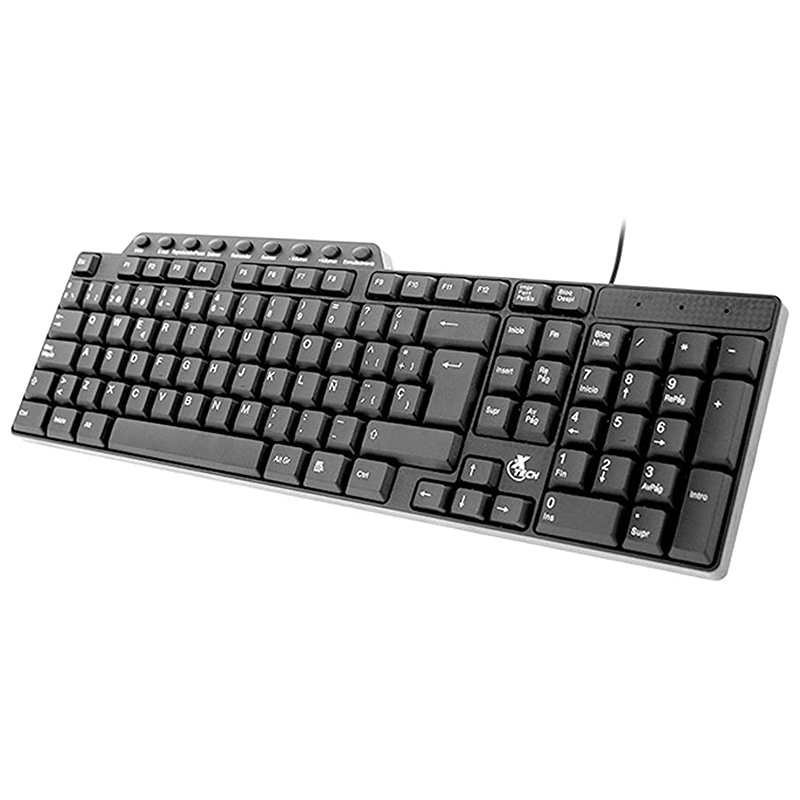TECLADO XTECH ALAMBRICO USB NEGRO MULTIMEDIA KEYS