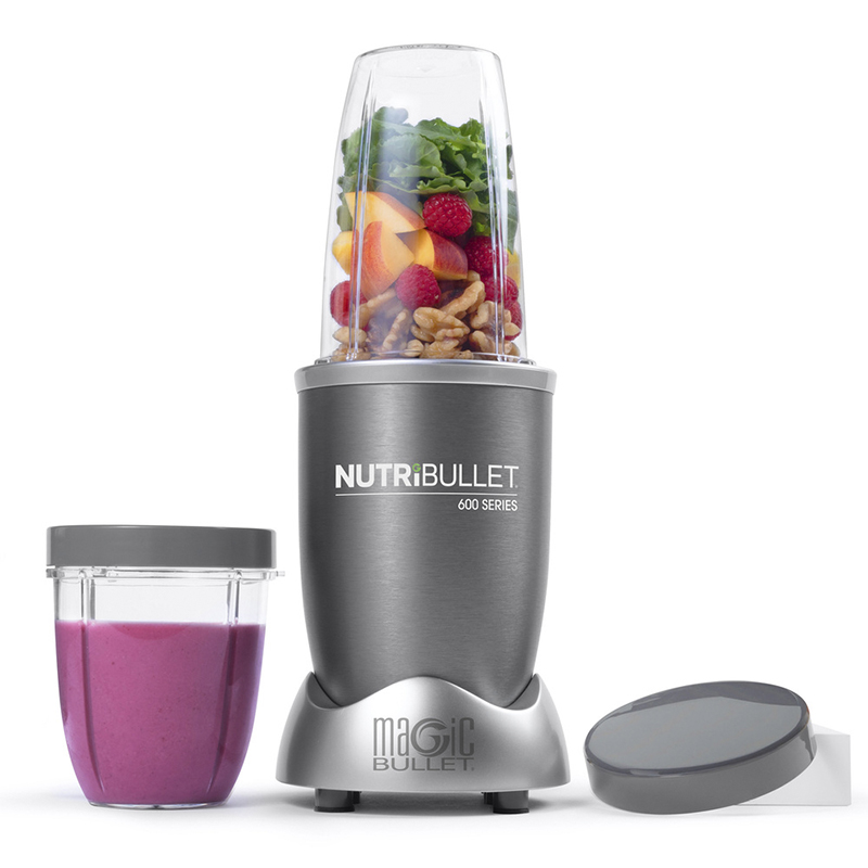 Licuadora Nutribullet 8pcs 600w Jarra Plástico Color Gris