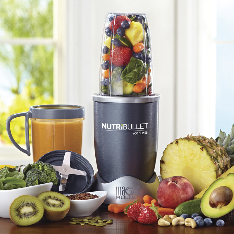 Licuadora Nutribullet 8pcs 600w Jarra Plástico Color Gris