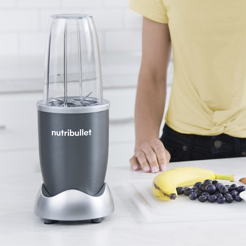 Licuadora Nutribullet 8pcs 600w Jarra Plástico Color Gris