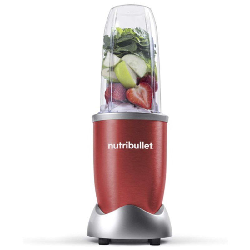 Licuadora Nutribullet 8pcs 600w Jarra Plástico Color Rojo