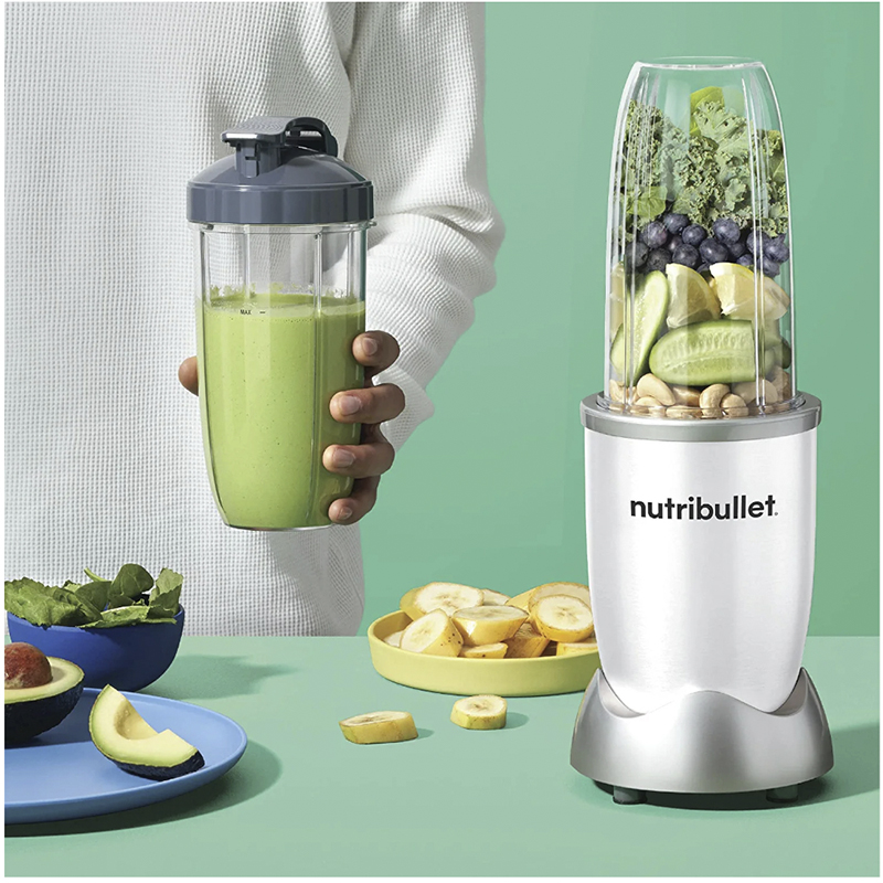 Licuadora Nutribullet 8pcs 900w Jarra Plástico Color Blanco Mate