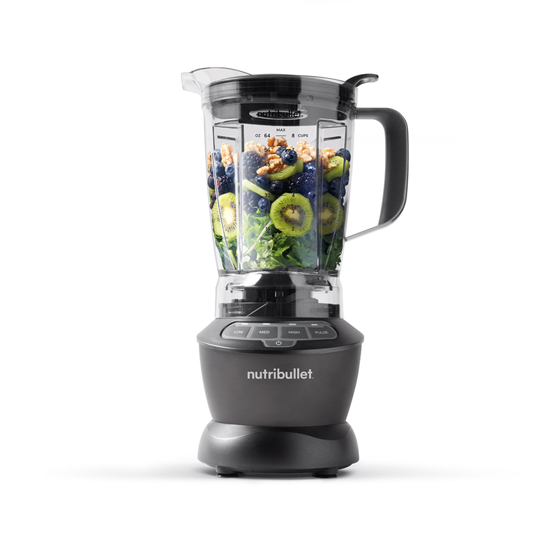 Licuadora Nutribullet 10pcs 4 Velocidades 1200w Jarra Plástico 1.8lts Color Gris