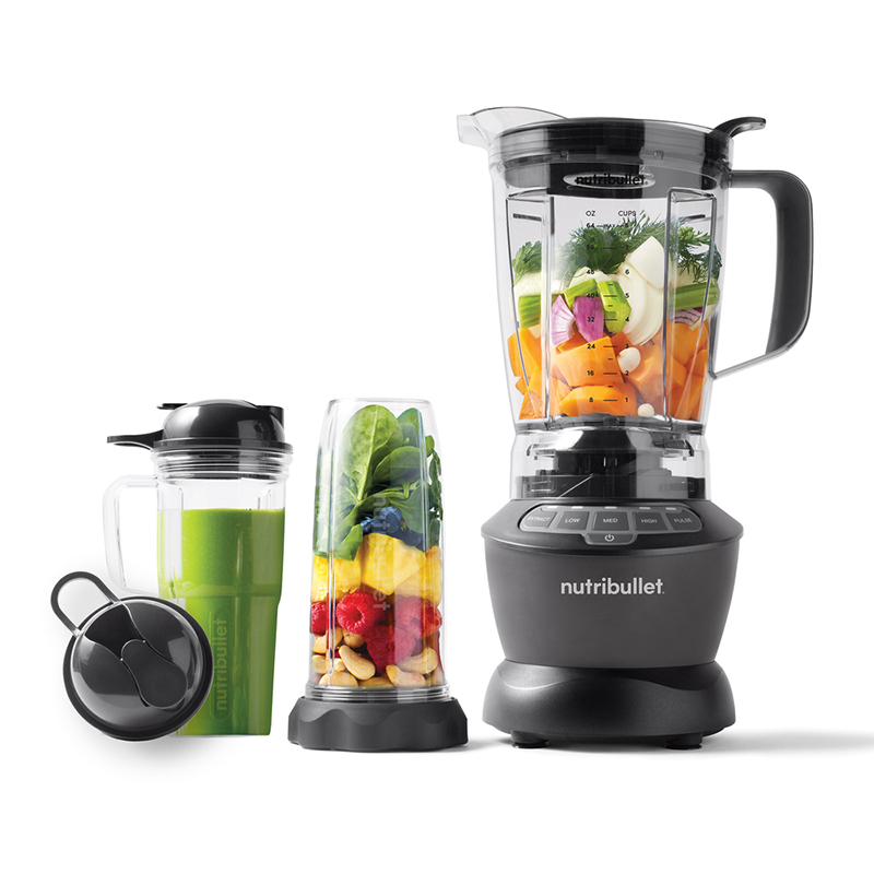 Licuadora Nutribullet 10pcs 4 Velocidades 1200w Jarra Plástico 1.8lts Color Gris