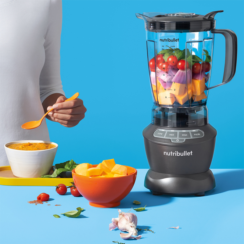 Licuadora Nutribullet 10pcs 4 Velocidades 1200w Jarra Plástico 1.8lts Color Gris