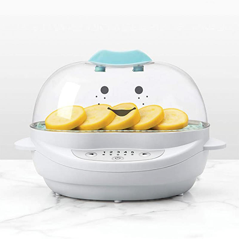 Vaporera de Cocción Nutribullet Baby De Alimentos 8pcs Plástico 5 Ajustes Color Celeste