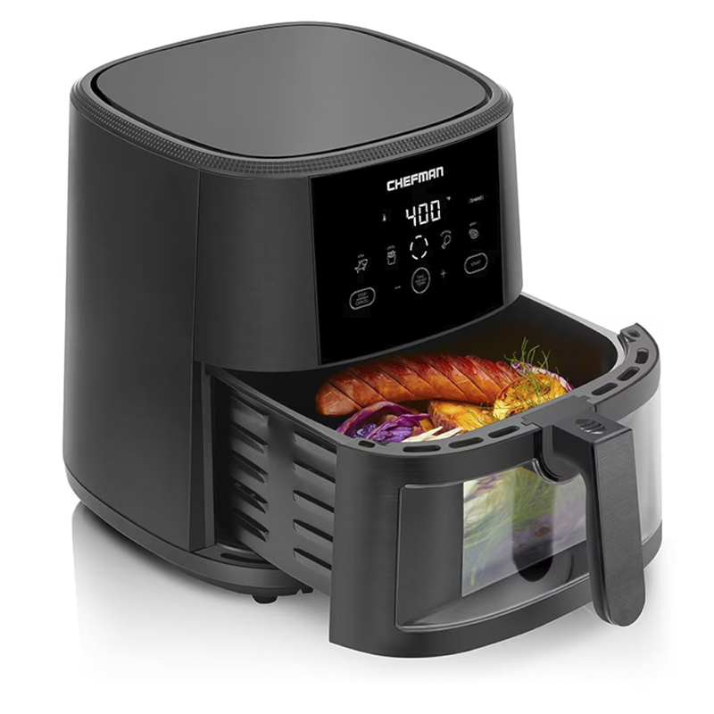 Freidora de Aire 7.6lts Pantalla Touch 1300w Con Visualización Negro Chefman