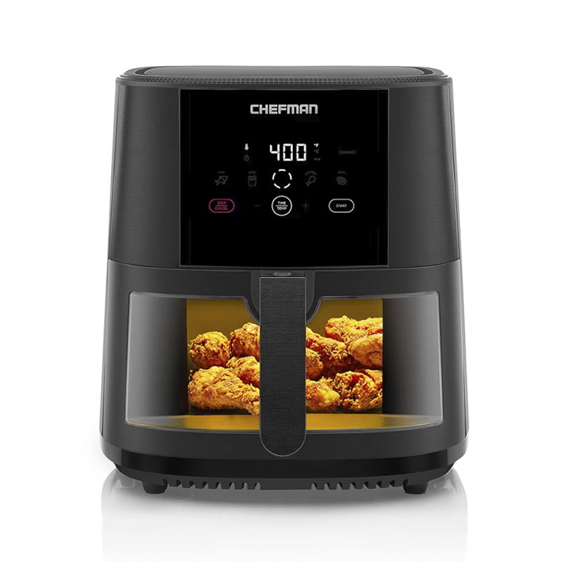 Freidora de Aire 7.6lts Pantalla Touch 1300w Con Visualización Negro Chefman