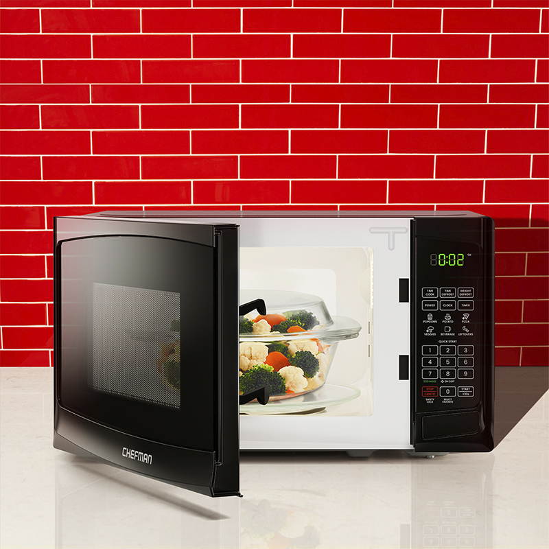 Microonda 20lts 700w 6 Funciones Negra Chefman