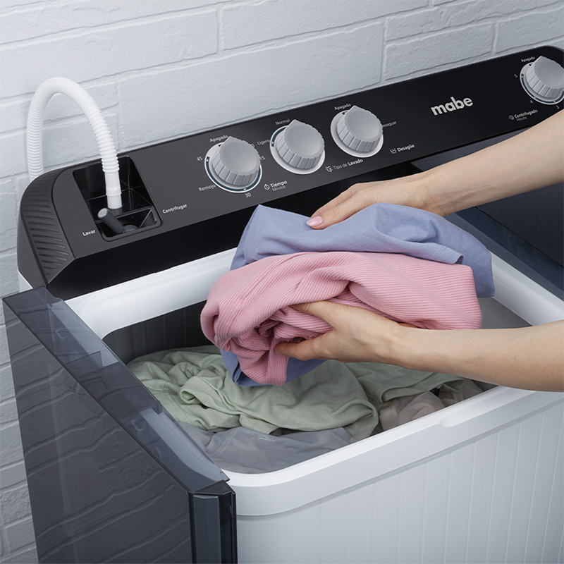 Lavadora Semi Automática 16kg Blanca LMDX6124HBAB0 Mabe