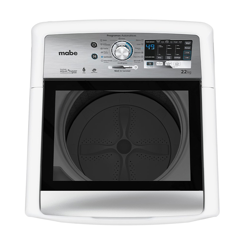 Lavadora Automática de 22 kg Blanca Carga Superior LMH72201WBAB1 Mabe 
