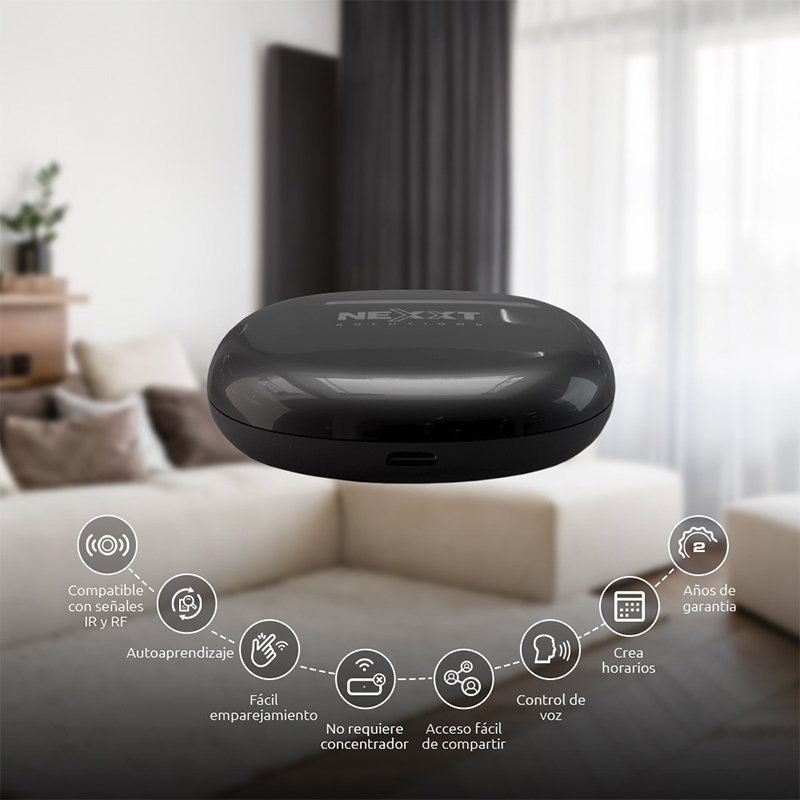 CONTROL REMOTO INFRAROJO NEXXT SMART WIFI CON RADIO FRECUENCIA