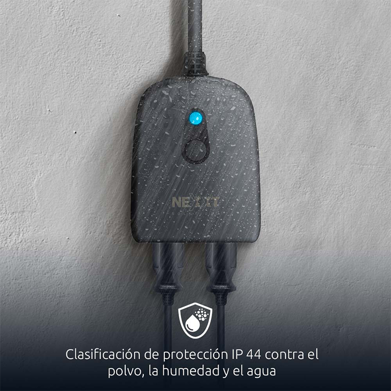 MULTITOMA SMART WIFI NEXXT CON 2 TOMACORRIENTES PARA EXTERIORES