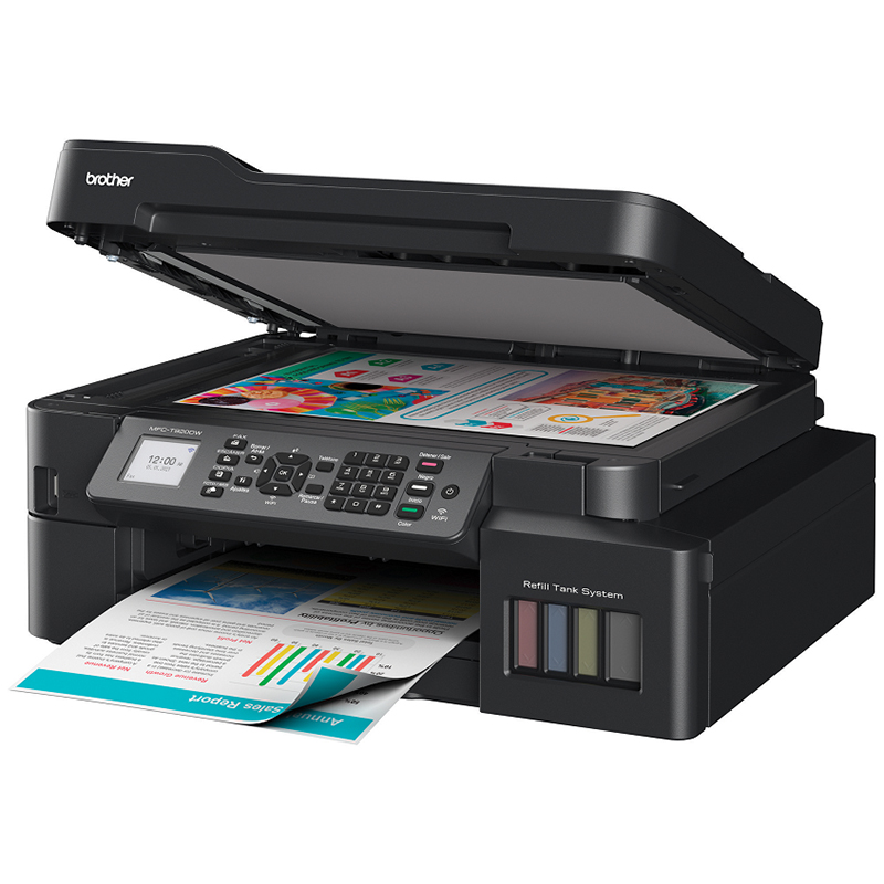 IMPRESORA MULTIFUNCIONAL BROTHER TINTA CONTINUA T920DW WIFI DUPLEX