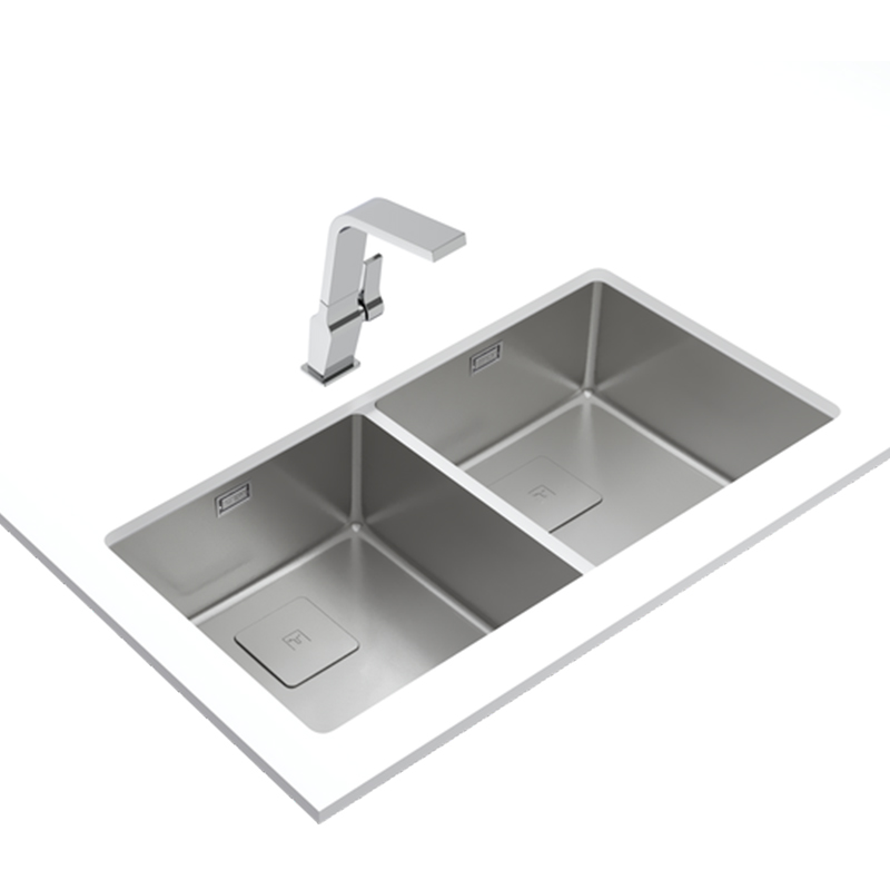 Fregadero de 2 Cubetas FlexLinea RS15 2B 860 con Nueva Tecnología PURECLEAN Teka