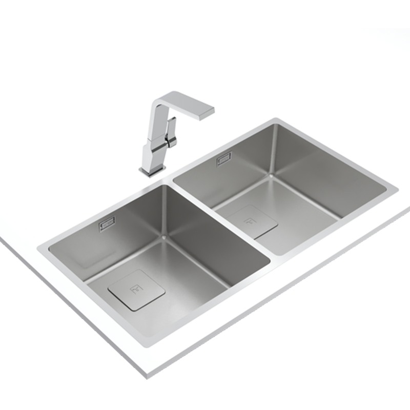 Fregadero de 2 Cubetas FlexLinea RS15 2B 860 con Nueva Tecnología PURECLEAN Teka
