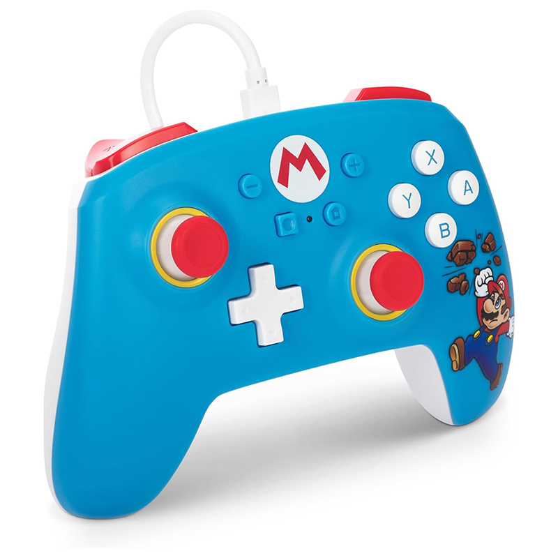 Control Nintendo Switch Alámbrico Brick Mario