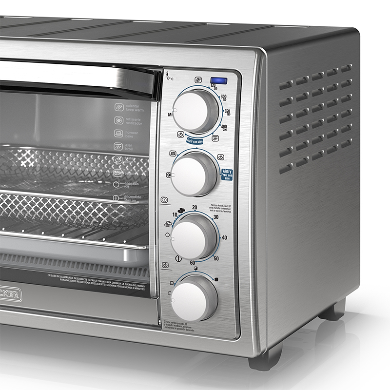 Horno Tostador Airfryer 7 en 1 TO4315SS-LA Black Decker 