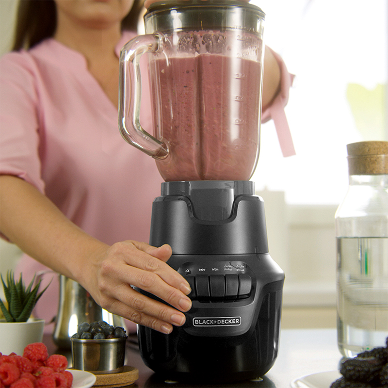 Licuadora Hiles 4 Velocidades Negra  BD-BL1600BG-LA Black Decker
