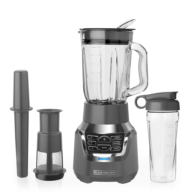 Licuadora  900 Watts con Filtro Infusor de Jugos 3 en 1 BL1350G Black Decker