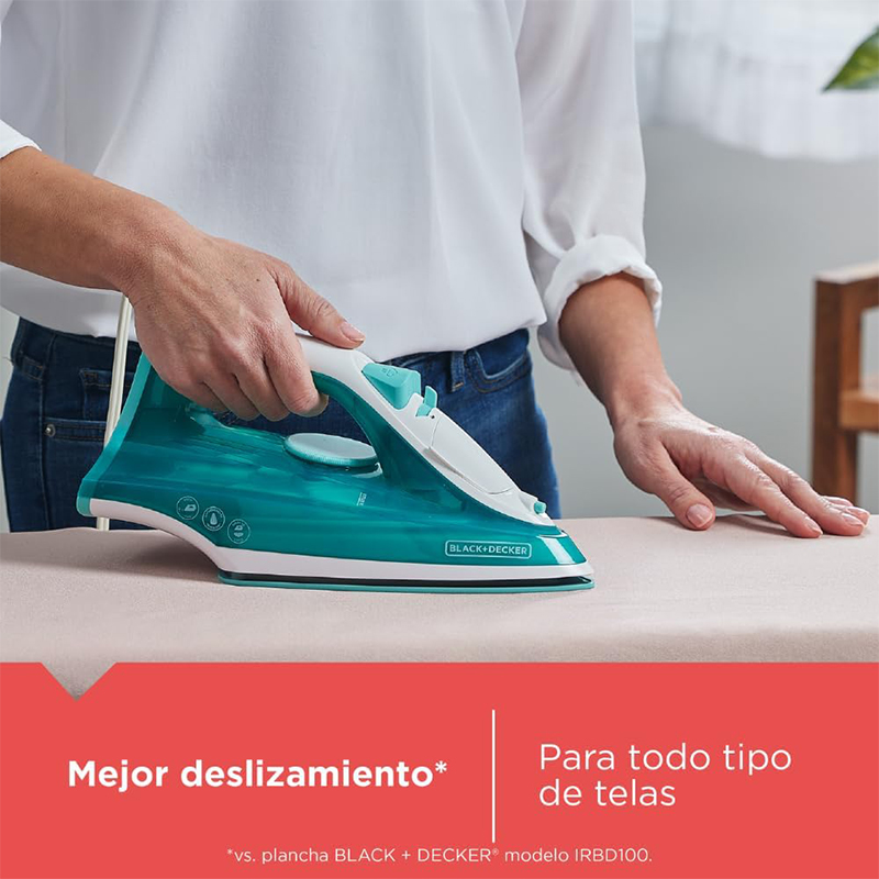 Plancha de Ropa Antiadherente IRBD352 Black Decker