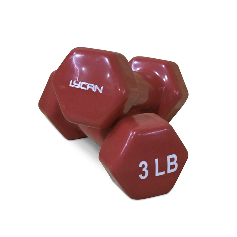 Mancuerna de Vinil Color Rojo  3lb Lycan