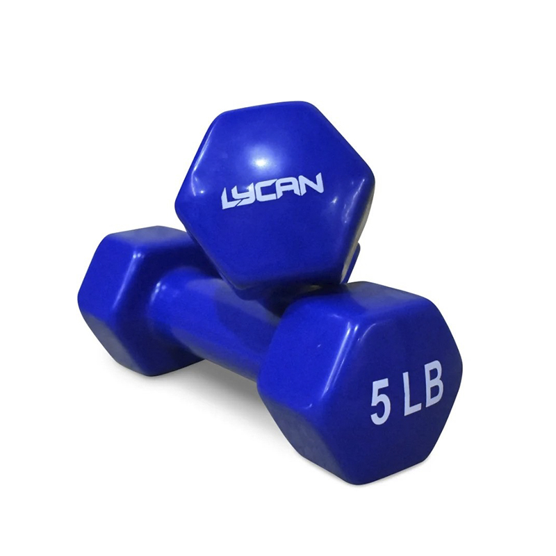 Mancuerna de Vinil Color Azul 5lb Lycan