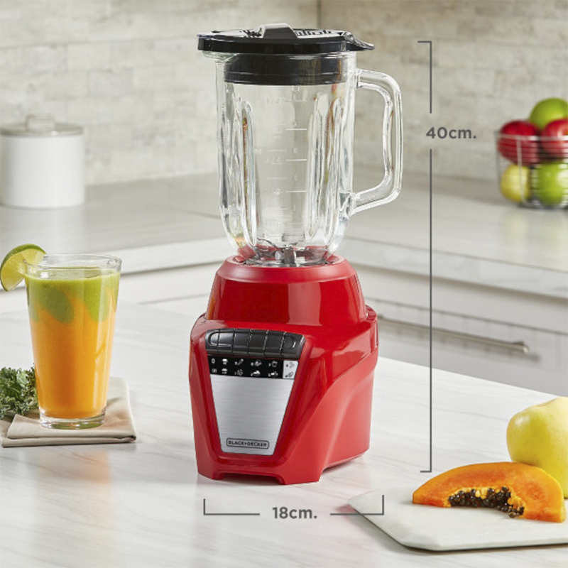 Licuadora Ice Crush 8 Velocidades Roja Black Decker