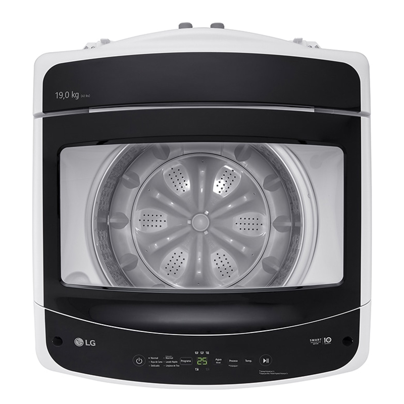 Lavadora 19kg Inverter Turbo Blanco Carga Superior LG