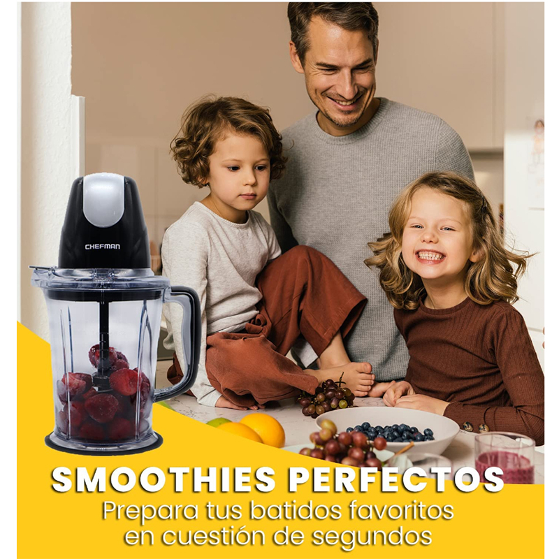Licuadora Todo en 1 Tapa Negra  400w 1.5 litros Chefman