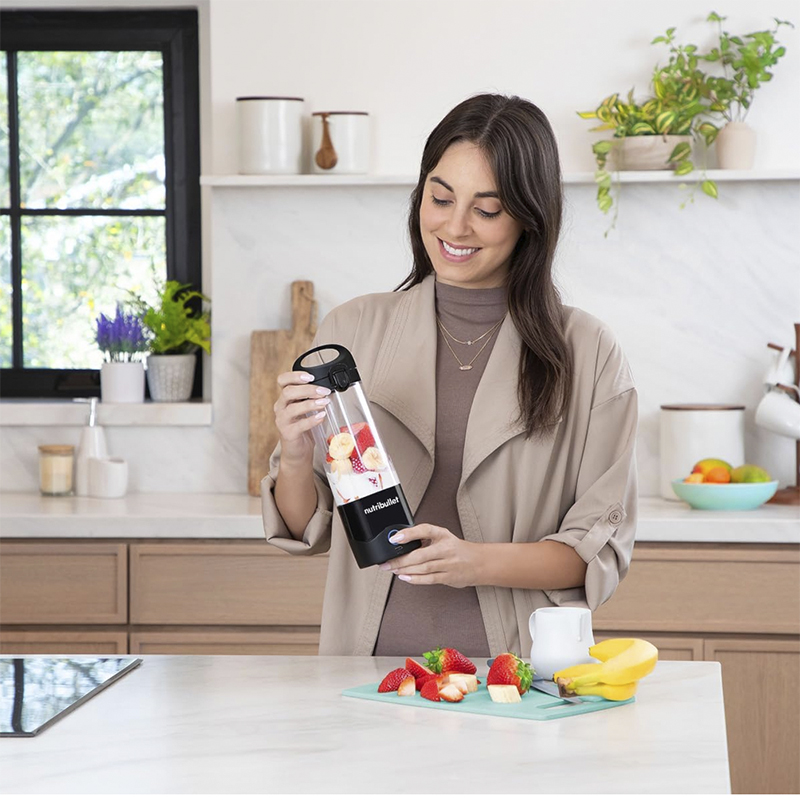 Licuadora Nutribullet 475ml USB Recargable Negro