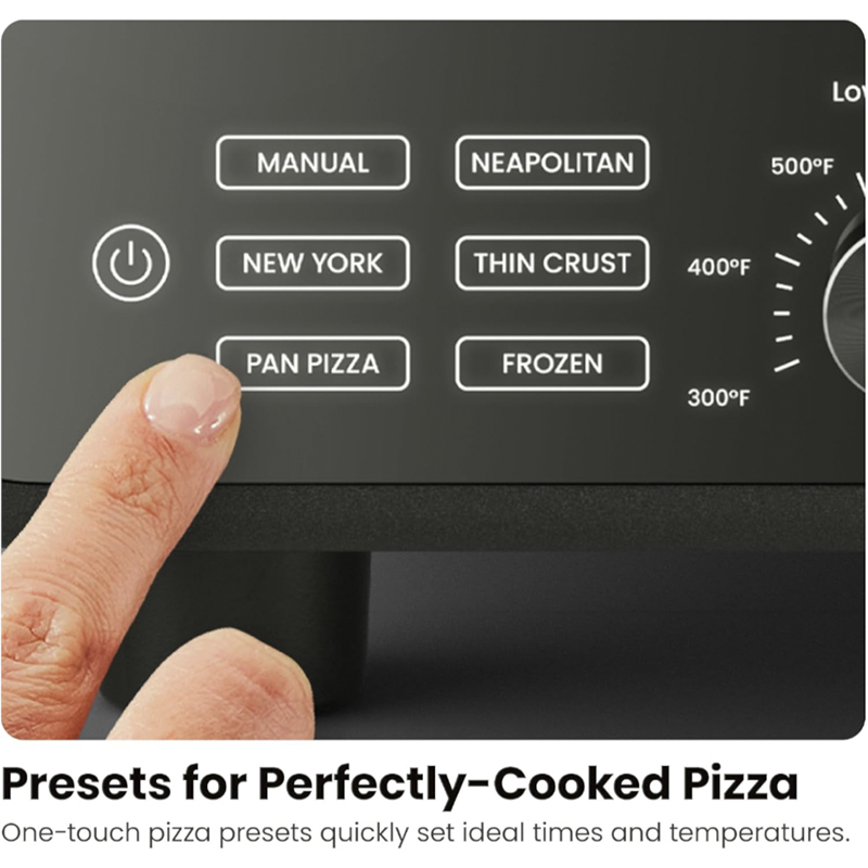 Horno para Pizza Artesanal 12 Pulgadas  RJ25PO12SS Chefman