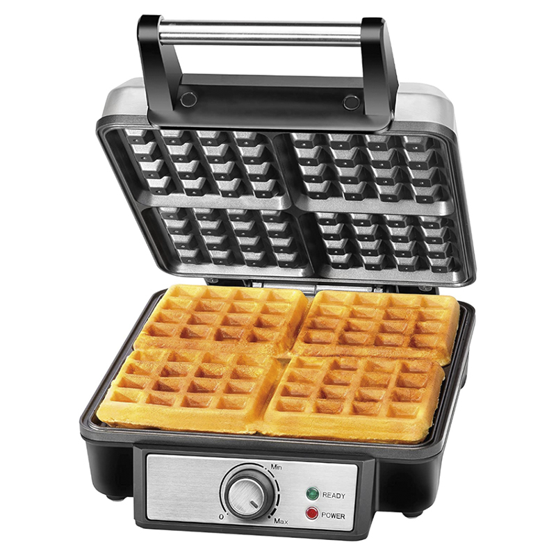 Waflera Estilo Belga 700w 4 Secciones Antiadherente CHEFMAN